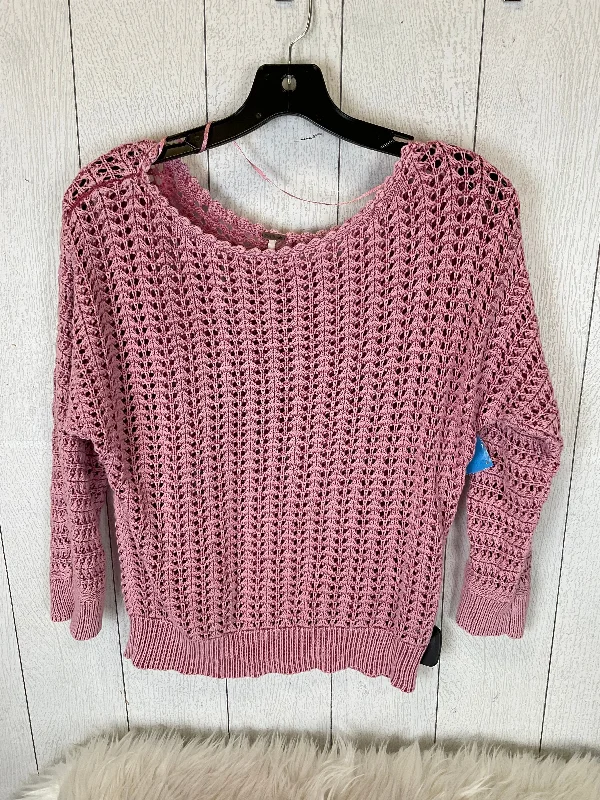 Top Long Sleeve By Free People In Pink, Size: M