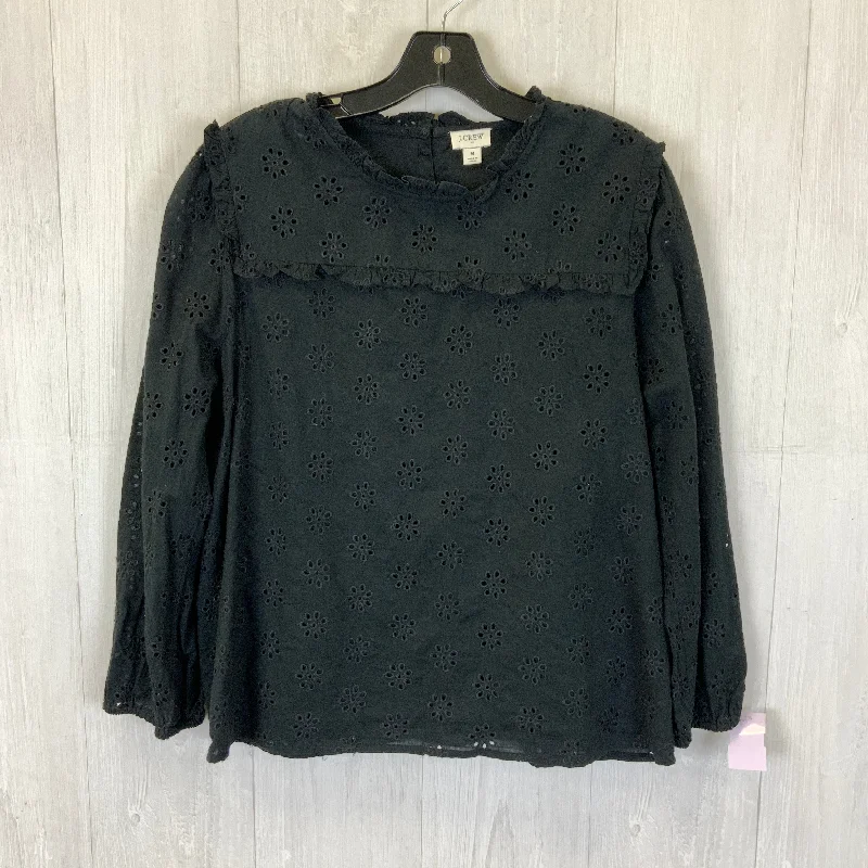 Top Long Sleeve By J. Crew In Black, Size: M