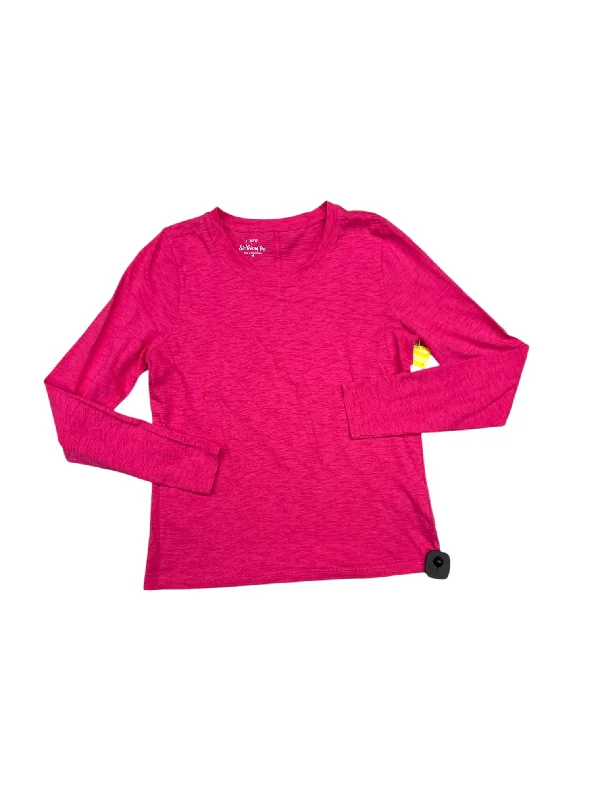 Top Long Sleeve By J. Crew In Pink, Size: M