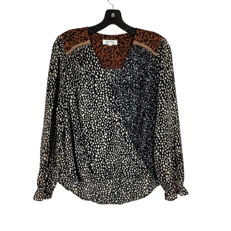 Top Long Sleeve By Thml In Black, Size: M