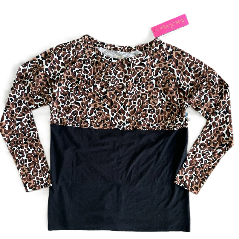 Top Long Sleeve Designer By Lilly Pulitzer In Animal Print, Size: Xs