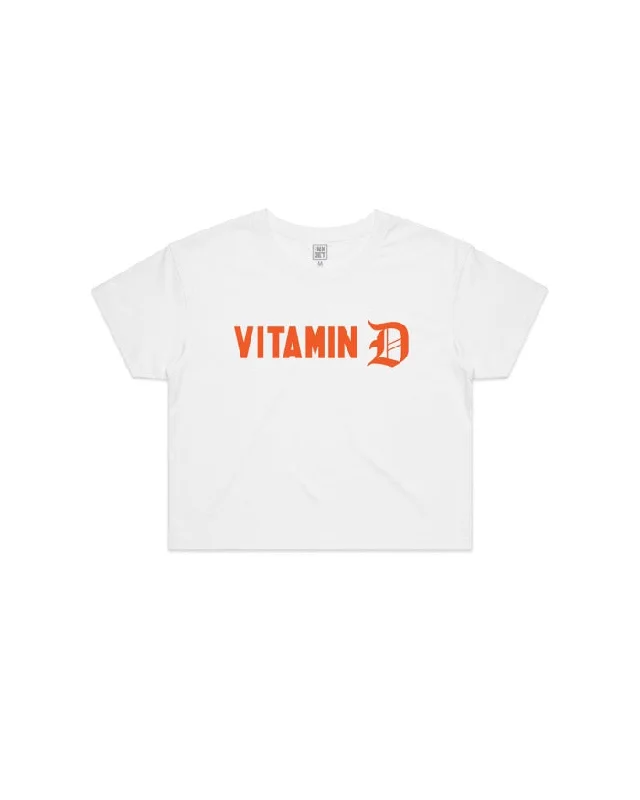 Ink Detroit - Vitamin D Crop T-Shirt - White