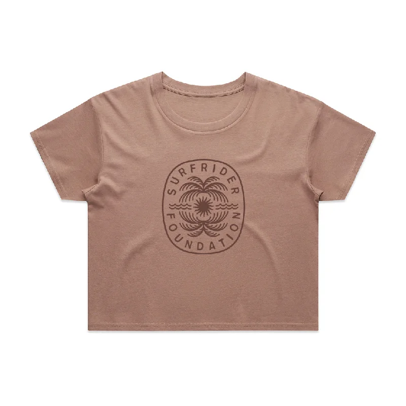 Womens Sunbadge Crop Tee